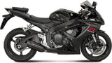 Terminale Di Scarico Catalizzato E Con Omologazione Suono Suono Inox Nero Carbonio - Mivv Compatibile Con Suzuki Gsx-R 750 (2006-2007)