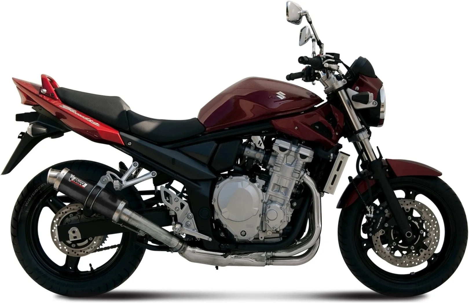 Terminale Di Scarico Con Omologazione Suono Gp Inox Nero - Mivv Compatibile Con Suzuki Gsx 650 F (2008-2015)