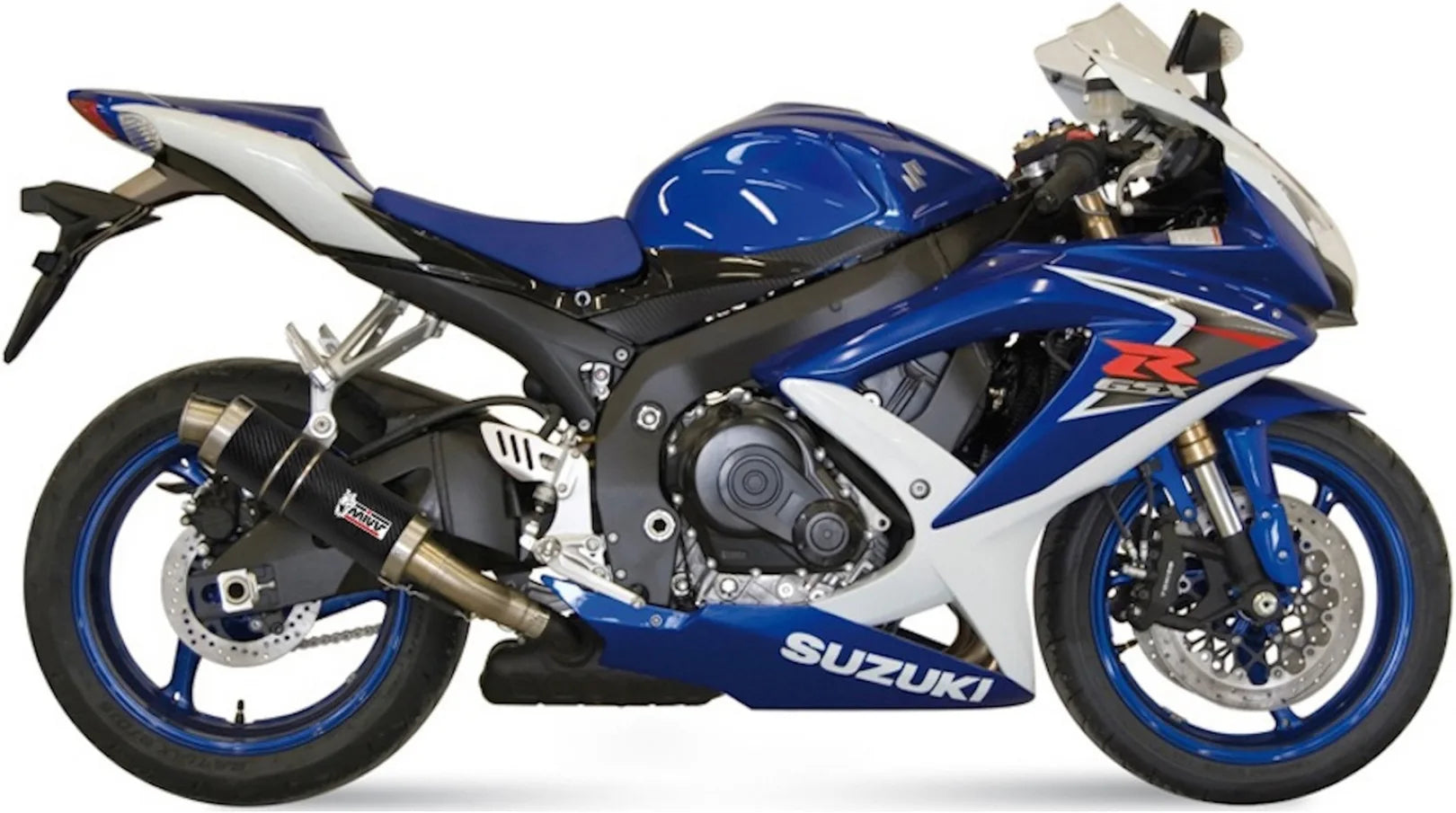 Terminale Di Scarico Con Omologazione Suono Gp Carbonio - Mivv Compatibile Con Suzuki Gsx-R 750 (2008-2010)