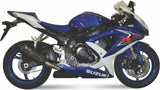 Terminale Di Scarico Con Omologazione Suono Suono Inox Nero Carbonio - Mivv Compatibile Con Suzuki Gsx-R 600 (2008-2010)