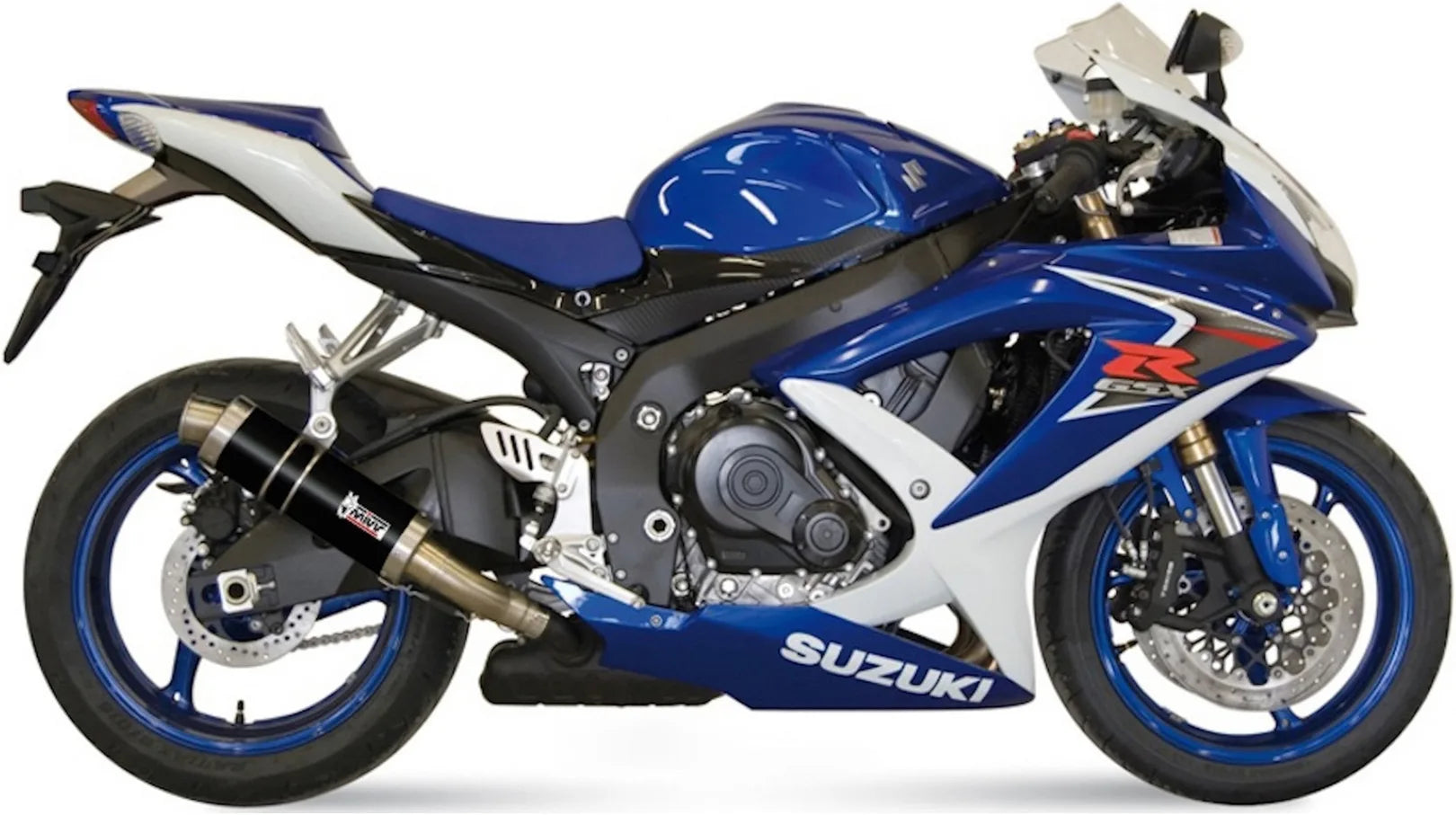 Terminale Di Scarico Con Omologazione Suono Gp Inox Nero - Mivv Compatibile Con Suzuki Gsx-R 600 (2008-2010)