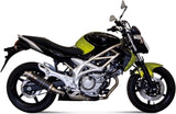 Terminale Di Scarico Con Omologazione Suono Gp Carbonio - Mivv Compatibile Con Suzuki Gladius (2009-2015)