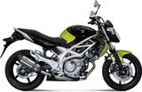 Exhaust Tip With Noise Certification Suono Stainless Steel Carbon - Mivv Compatible With Suzuki Gladius (2009-2015)