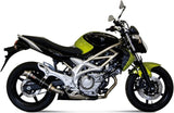 Terminale Di Scarico Con Omologazione Suono Gp Inox Nero - Mivv Compatibile Con Suzuki Gladius (2009-2015)