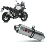 Terminale Di Scarico Con Omologazione Suono Oval Inox - Mivv Compatibile Con Suzuki Dl 1000 V-Strom (2014-2020)