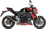 Terminale Di Scarico Con Omologazione Suono Suono Inox Nero Carbonio - Mivv Compatibile Con Suzuki Gsx-S 1000 (2015-2020)