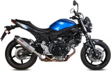 Exhaust Tip With Noise Certification Oval Titanium Carbon - Mivv Compatible With Suzuki Sv 650 (2016-2024)