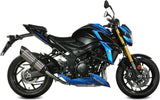 Terminale Di Scarico Con Omologazione Suono Suono Inox Carbonio - Mivv Compatibile Con Suzuki Gsx-S 750 (2017-2020)