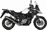 Terminale Di Scarico Non Catalizzato E Con Omologazione Suono Speed Edge Inox Nero Carbonio - Mivv Compatibile Con Suzuki Dl 650 V-Strom (2017-2024)