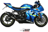 Terminale Di Scarico Con Omologazione Suono Gppro Inox Nero - Mivv Compatibile Con Suzuki Gsx-R 1000 (2017-2020)