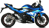 Terminale Di Scarico Con Omologazione Suono Suono Inox Carbonio - Mivv Compatibile Con Suzuki Gsx 250 R (2017-2020)
