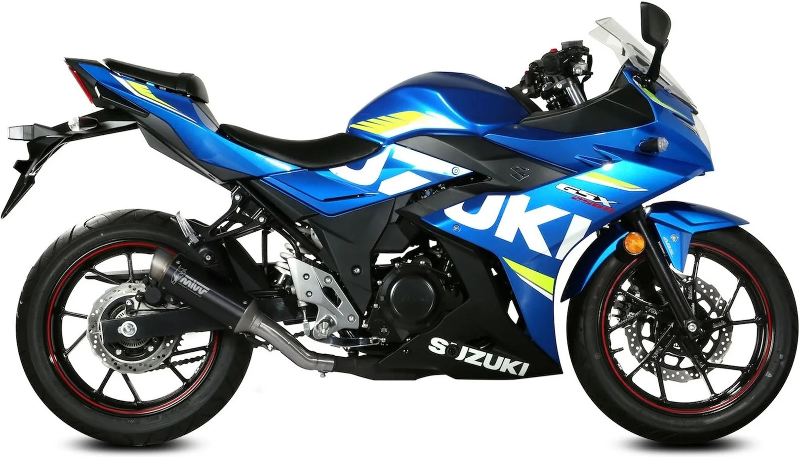 Terminale Di Scarico Con Omologazione Suono Gppro Inox Nero - Mivv Compatibile Con Suzuki Gsx 250 R (2017-2020)
