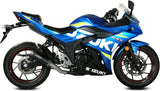 Terminale Di Scarico Con Omologazione Suono Gppro Inox Nero - Mivv Compatibile Con Suzuki Gsx 250 R (2017-2020)