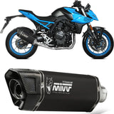 Impianto Di Scarico Completo Catalizzato E Con Omologazione Suono Sr-1 Inox Nero - Mivv Compatibile Con Suzuki Gsx 8S (2022-2024)
