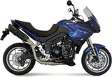 Non-Catalytic Exhaust Tip With Sound Certification Suono Steel Black Carbon - Mivv Compatible With Triumph Tiger 1050 (2007-2012)