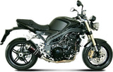 Terminale Di Scarico Non Catalizzato E Con Omologazione Suono Gp Inox Nero - Mivv Compatibile Con Triumph Speed Triple (2007-2010)