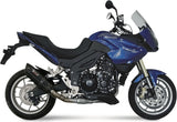 Terminale Di Scarico Catalizzato E Con Omologazione Suono Suono Inox Nero Carbonio - Mivv Compatibile Con Triumph Tiger 1050 (2007-2012)