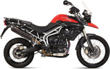 Terminale Di Scarico Con Omologazione Suono Suono Inox Nero Carbonio - Mivv Compatibile Con Triumph Tiger 800 (2011-2016)