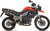 Terminale Di Scarico Con Omologazione Suono Oval Carbonio Carbonio - Mivv Compatibile Con Triumph Tiger 800 (2011-2016)
