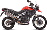 Terminale Di Scarico Con Omologazione Suono Oval Titanio Carbonio - Mivv Compatibile Con Triumph Tiger 800 (2011-2016)