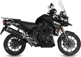 Terminale Di Scarico Catalizzato E Con Omologazione Suono Speed Edge Inox Nero Carbonio - Mivv Compatibile Con Triumph Tiger 1200 Explorer (2012-2015)