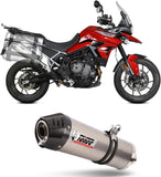 Terminale Di Scarico Con Omologazione Suono Oval Titanio - Mivv Compatibile Con Triumph Tiger 900 - Gt - Pro (2021-2024)