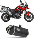 Terminale Di Scarico Con Omologazione Suono Speed Edge Inox Nero Carbonio - Mivv Compatibile Con Triumph Tiger 900 - Gt - Pro (2021-2024)