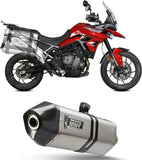 Terminale Di Scarico Con Omologazione Suono Speed Edge Inox Carbonio - Mivv Compatibile Con Triumph Tiger 900 - Gt - Pro (2021-2024)