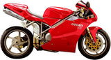 Dual Exhaust System With Sound Certification Oval Titanium - Mivv Compatible With Ducati 996 (1994-2001)
