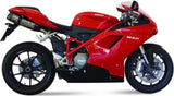 Dual Non-Catalytic Exhaust System With Sound Certification Suono Stainless Steel Carbon - Mivv Compatible With Ducati 848 (2007-2013)