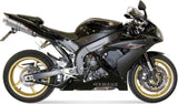Doppio Terminale Di Scarico Con Omologazione Suono Oval Inox - Mivv Compatibile Con Yamaha Yzf 1000 R1 (2004-2006)