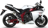 Doppio Terminale Di Scarico Con Omologazione Suono Suono Inox Nero Carbonio - Mivv Compatibile Con Yamaha Yzf 1000 R1 (2009-2014)