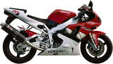 Terminale Di Scarico Con Omologazione Suono Oval Carbonio - Mivv Compatibile Con Yamaha Yzf 1000 R1 (1998-2001)