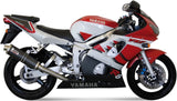 Terminale Di Scarico Con Omologazione Suono Oval Carbonio - Mivv Compatibile Con Yamaha Yzf 600 R6 (1999-2002)