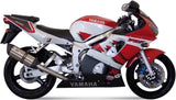 Terminale Di Scarico Con Omologazione Suono Suono Inox Carbonio - Mivv Compatibile Con Yamaha Yzf 600 R6 (1999-2002)