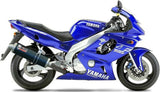 Terminale Di Scarico Con Omologazione Suono Oval Carbonio - Mivv Compatibile Con Yamaha Yzf 600 Thundercat (1996-2001)