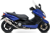 Impianto Di Scarico Completo Non Catalizzato E Con Omologazione Suono Oval Inox - Mivv Compatibile Con Yamaha T-Max 500 (2001-2007)