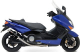 Impianto Di Scarico Completo Non Catalizzato E Con Omologazione Suono Gp Inox Nero - Mivv Compatibile Con Yamaha T-Max 500 (2001-2007)