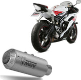 Terminale Di Scarico Con Omologazione Suono Mk3 Inox - Mivv Compatibile Con Yamaha Yzf 600 R6 (2006-2016)