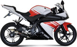 Impianto Di Scarico Completo Catalizzato E Con Omologazione Suono Gp Carbonio - Mivv Compatibile Con Yamaha Yzf-R 125 (2008-2013)