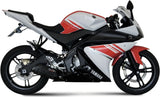 Impianto Di Scarico Completo Catalizzato E Con Omologazione Suono Suono Inox Nero Carbonio - Mivv Compatibile Con Yamaha Yzf-R 125 (2008-2013)