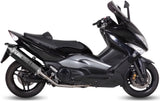 Impianto Di Scarico Completo Non Catalizzato E Con Omologazione Suono Speed Edge Inox Nero Carbonio - Mivv Compatibile Con Yamaha T-Max 500 (2008-2011)