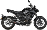 Impianto Di Scarico Completo Catalizzato E Con Omologazione Suono Oval Carbonio Carbonio - Mivv Compatibile Con Yamaha Mt-09 (2013-2020)