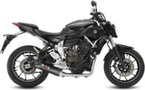 Impianto Di Scarico Completo Catalizzato E Con Omologazione Suono Oval Carbonio Carbonio - Mivv Compatibile Con Yamaha Mt-07 (2014-2024)