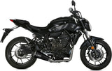Impianto Di Scarico Completo Catalizzato E Con Omologazione Suono Delta Race Inox Nero Carbonio - Mivv Compatibile Con Yamaha Mt-07 (2014-2020)