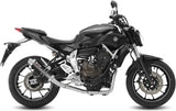 Impianto Di Scarico Completo Catalizzato E Con Omologazione Suono Gp Carbonio - Mivv Compatibile Con Yamaha Mt-07 (2014-2024)