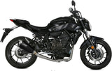 Impianto Di Scarico Completo Non Catalizzato E Con Omologazione Suono Delta Race Inox Nero Carbonio - Mivv Compatibile Con Yamaha Mt-07 (2014-2024)