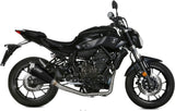 Complete Catalytic Exhaust System With Sound Certification Delta Race Steel Black Carbon - Mivv Compatible With Yamaha Mt-07 (2014-2024)