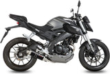Impianto Di Scarico Completo Catalizzato E Con Omologazione Suono Gp Inox Nero - Mivv Compatibile Con Yamaha Yzf-R 125 (2014-2018)