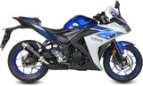 Terminale Di Scarico Con Omologazione Suono Gp Carbonio - Mivv Compatibile Con Yamaha Yzf-R3 (2015-2024)